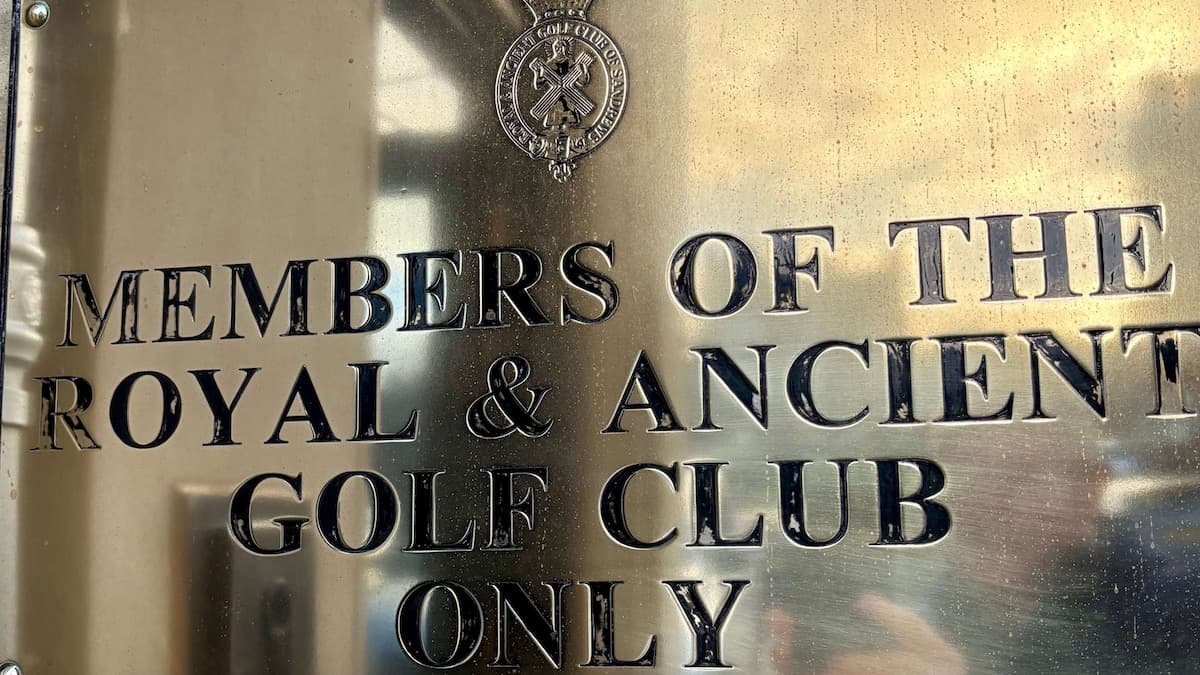 The R&A Clubhouse on St Andrews Day